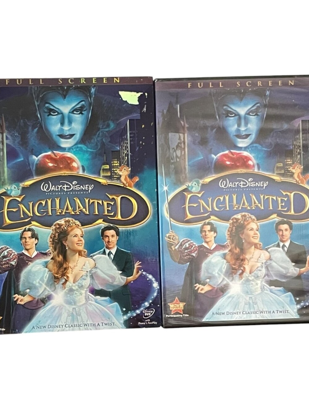 Enchanted DVD Full Screen Walt Disney Pictures 2008 Amy Adams Patrick Dempsey